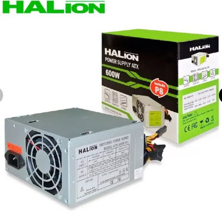 Fuente de Poder HALION ATX 600W